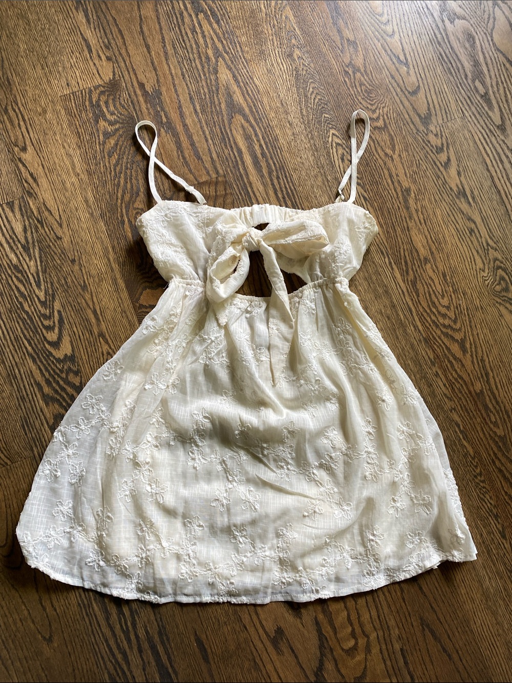 Princess Polly Cream Floral Dress